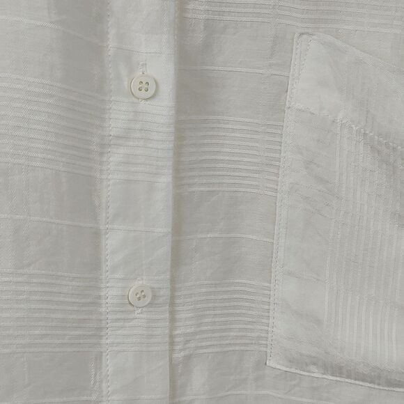 Gentle Fawn Semi Sheer Long Sleeve Button Down Blouse Size L NWT - Picture 10 of 14